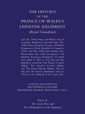 cover image of The History of the Prince of Wales's Leinster Regiment, Volume 2